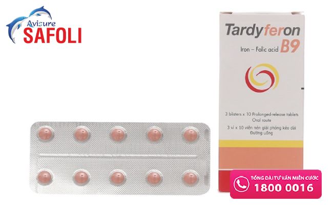 Thuốc axit folic tardyferon