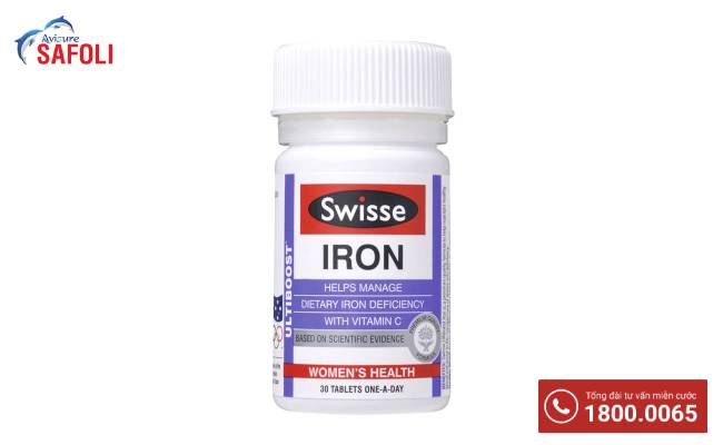 Thuốc bổ máu cho người già Swisse Ultiboost Iron
