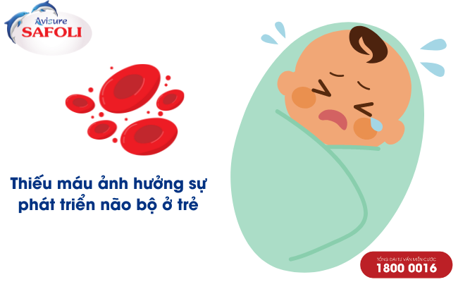 Trẻ sơ sinh bị thiếu máu gây ảnh hưởng sự phát triển não bộ của trẻ